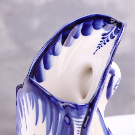 VAZ "Lebed", 600 ml, 22x12 cm, Gzhel, porcelain-4