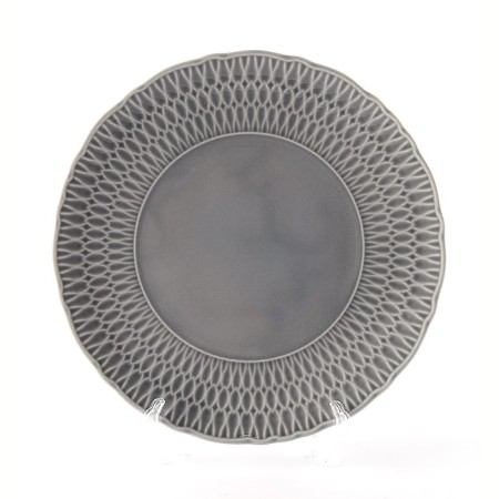 Plate flat Cmielow Sofia "gray glaze", d = 28 cm