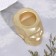 Skull Close from gypsum with faces, 6x9x6.5cm, gold