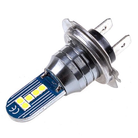 LED lamp H7, 12-24V, 10 SMD diodes, 1-end, white, Skyway, set 2 pcs, S08202049
