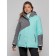 Ski jacket women's winter, size 56, turquoise color