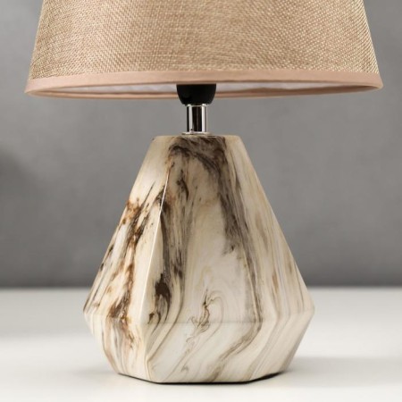 Table lamp 16254/1BG E14 40W Beige 23x23x35 cm Risalux-4