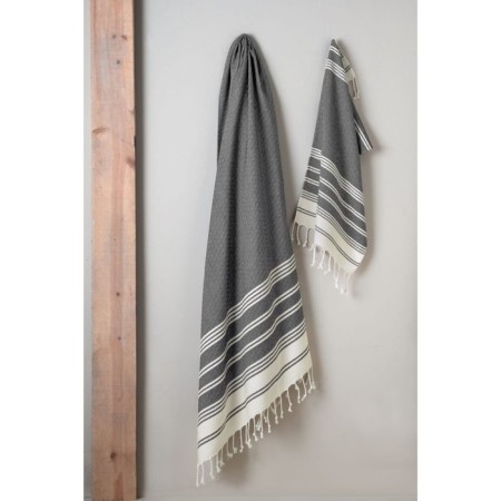 Set of Arya Home Diamond, 480 g, size 38x68 cm, 2 pcs, color gray.-2