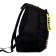 School backpack 42 x 30 x 20 cm, ergonomic back, Hatber Sreet, Hard Bro, Black/Yellow NRK_78119