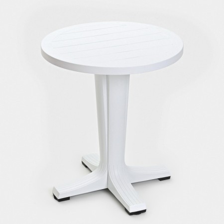 Set of garden furniture "Provence": table round diameter 65 cm + 2 chairs, white-1