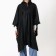 Rawland adult poncho "Personality", on buttons, oversize, black color