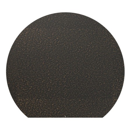 The sheet is tributary, round, antique bronze, steel 1.2 mm, 90 x 80 cm