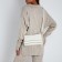 Bag Cross-Bodi with a zipper, white color