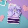 Hair set "Christie" (1 clamp, 4 elastic bands) lilac