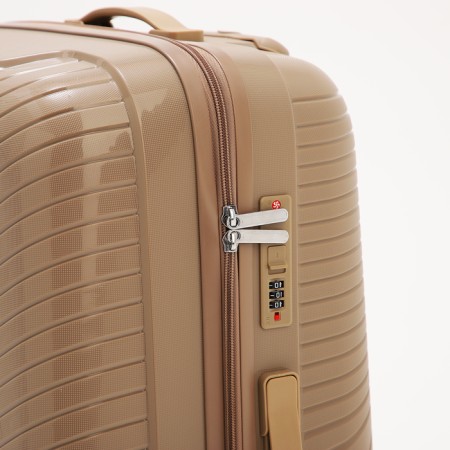 Big suitcase 28 ", a lightning department, code castle, 4 wheels, brown color-3