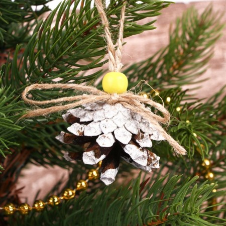 New Year's composition "bows with a bow" silver-1