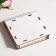 Pionois rings box, 10 x 9.5 x 2cm, white, MDF