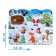 Puzzle with tactile inserts "New Year in the forest"
