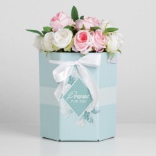 Carriage for flowers Folding hexagon 