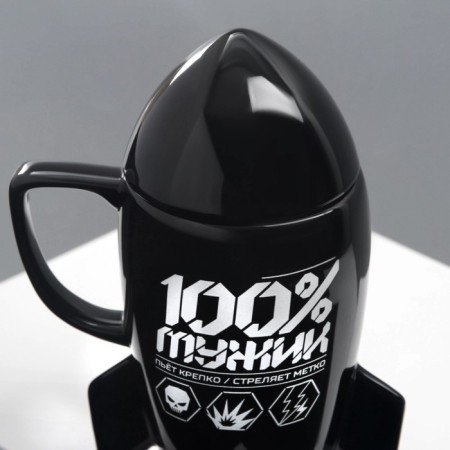 Mug "100% man", 300 ml-5
