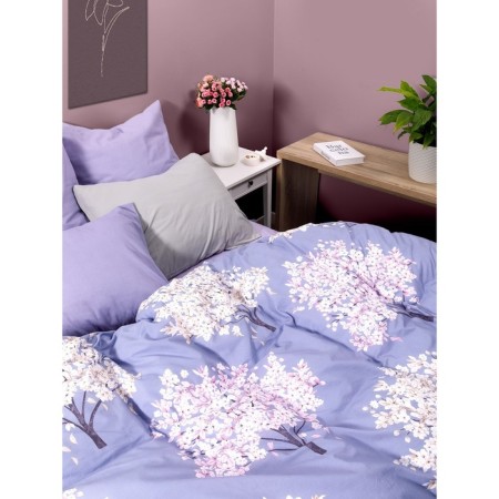 Bed linen 1.5 joint venture "Spring trees", size 145x215 cm, 145x215 cm, 70x70 cm - 2 pcs-1