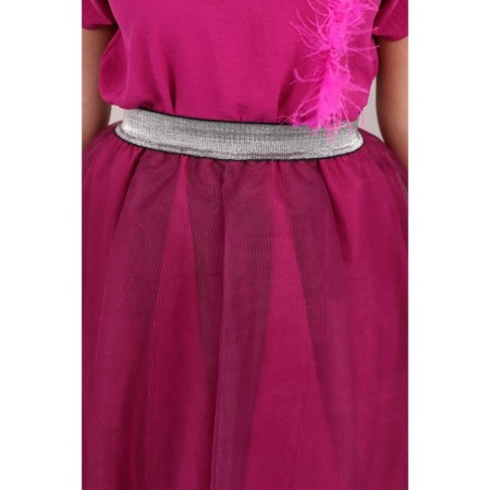 Female skirt, size 50, color fuchsia-8