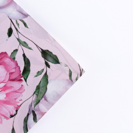 Paper packing glossy double -sided "flowers", 50 x 70 cm-4