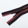 Lightning "Tractor", No. 5, detachable, automatic lock, 70 cm, red/black color