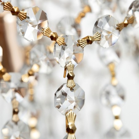 Polina chandelier 8x60W E14 gold 60x60x41cm SVK-12