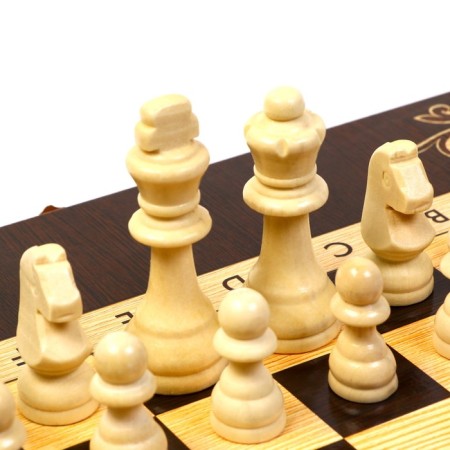 Wooden chess "Galant", 50 x 50 cm, King H-9 cm, Pig H-4.5 cm-4