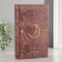 Safe-book wood, leatherette "month" volumetric embossing 21x13x5 cm