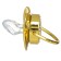 Set: Nipple - Orthodontic dummy with the holder "Crown", with a cap, from 6 months, gold, rhinestones