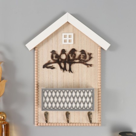 Keywater tree "House - Birds on the branch" Beige 4.5x25x34 cm