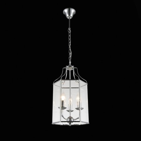 Suspended chandelier ST LUCE. SL228.103.03. TERSO. 3x40 watts, E14, 26x26x50 cm, chromium color-3
