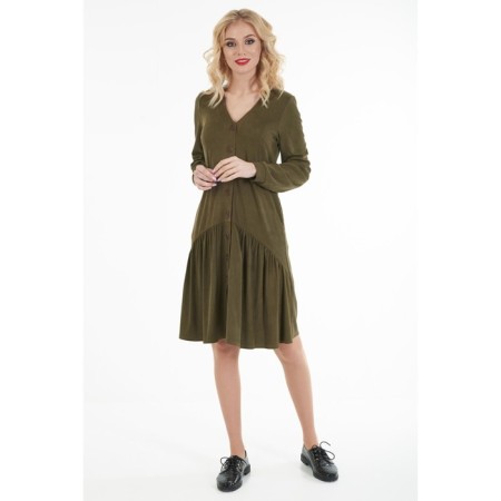 Women's dress, size 42, khaki color