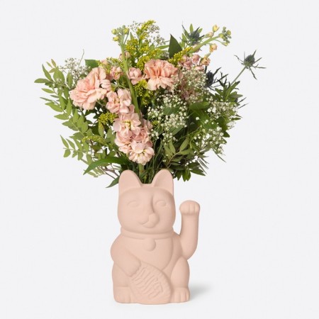 DOIY NEKO flower vase, 20 cm, apricot color-2