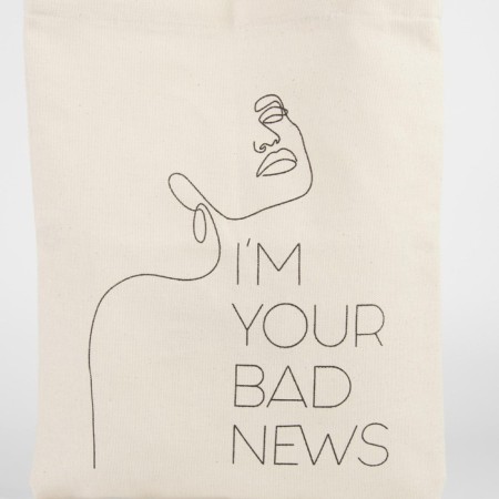Bag - Shoper Your Bad News, 35 x 0.5 x 40 cm, Department without lightning, without lining-3