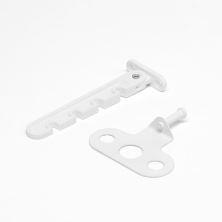 Tundra window opening limiter, 4 positional, PVC, comb, white-1