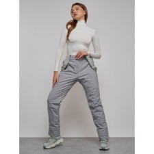 Полукомбинезон горнолыжный утёпленный женский, размер 48, цвет светло-серый