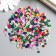 Beads for the creativity of PVC "Rings Multi -colored" set ≈ 330 pcs 0.1x0.4x0.4 cm