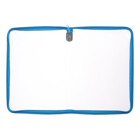 Plastic folder A4, 325 x 230 x 25 mm, lightning around, calligrata "office", PM-A4-01, 0.5 mm, transparent, blue-2