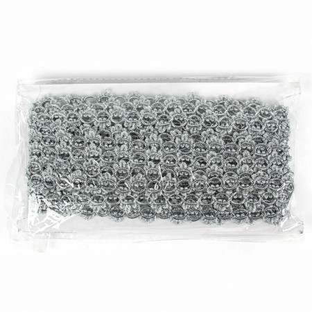 Braid silver loops with trilians width 2.7, 10 m-3