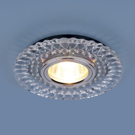 Surplus LED lamp Elektrostandard, 2197-2198, 120x120 mm, G5.3, transparent, silver color-2