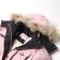 Winter jacket for girls, pink color, height 140 cm