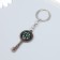 Metal keychain "Key with compass" 2.5x0.5x5.8 cm
