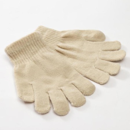 Children's gloves minku "plain", col. Beige, rr 15 (6-8 years)