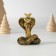 Polystone souvenir "Cobra in the crown" Black-gold 5x5.8 cm