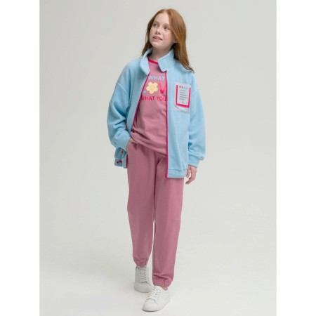 Jacket for girls, height 116 cm, blue color-7