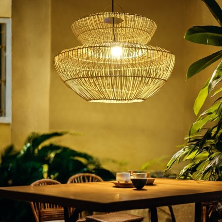 Ceiling Lamp from Rotan "Tommy" 1x120W, E27, 70x70x50 cm