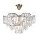 Crystal chandelier Gerhort G22028/8AB+CL, 8x40W, E14, 46x50x50 cm, bronze color