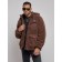 Plush jacket, size 56, brown color