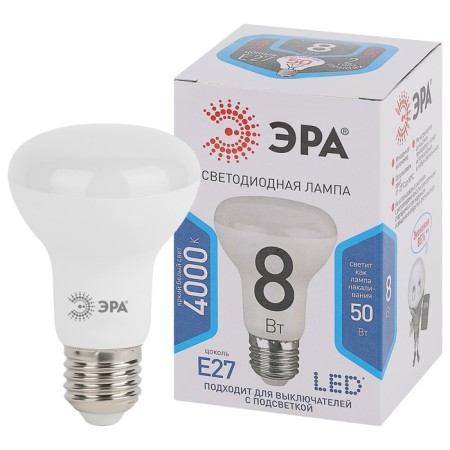 LED LED era Standard "Reflector", 8 W, E27, 640 lm, 4000k, glow of white