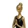 Figure "yoga lotus 2", 135 × 90 × 195 mm, gold / black color