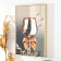 Klyuchnitsa Plastic, MDF 3 Hook "Festive glass" Rhinestones, gold 19.3x1.8x29 cm
