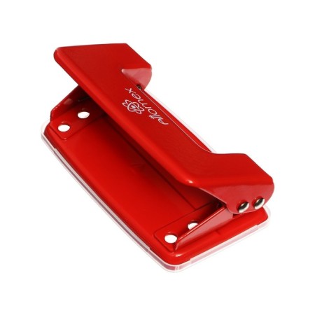 Metal hole punch 10 sheets, Attomex, red-7